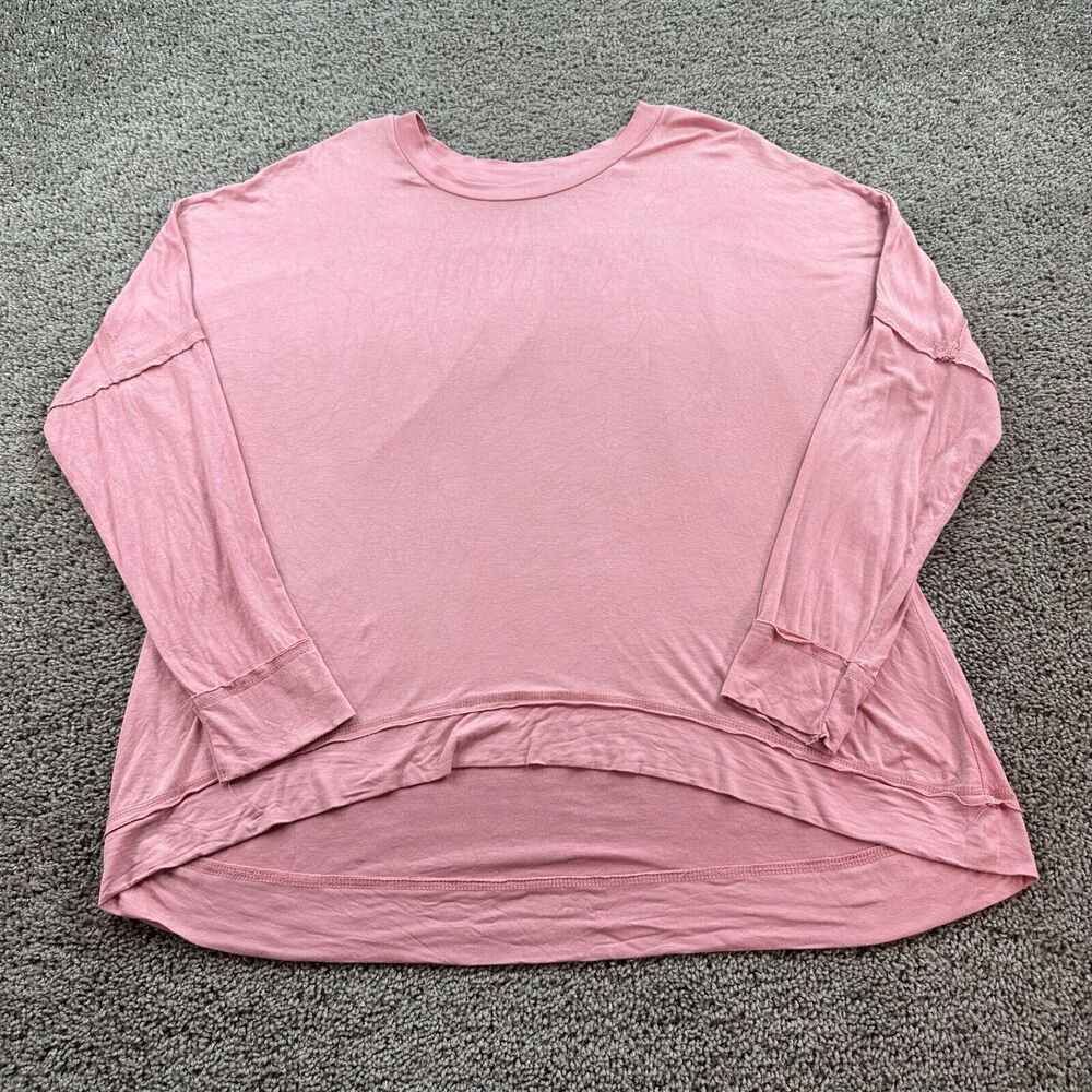 Kelly Renee Tunic Womens Extra Large Pink Rayon Blend Long Sleeve Pullover Top *